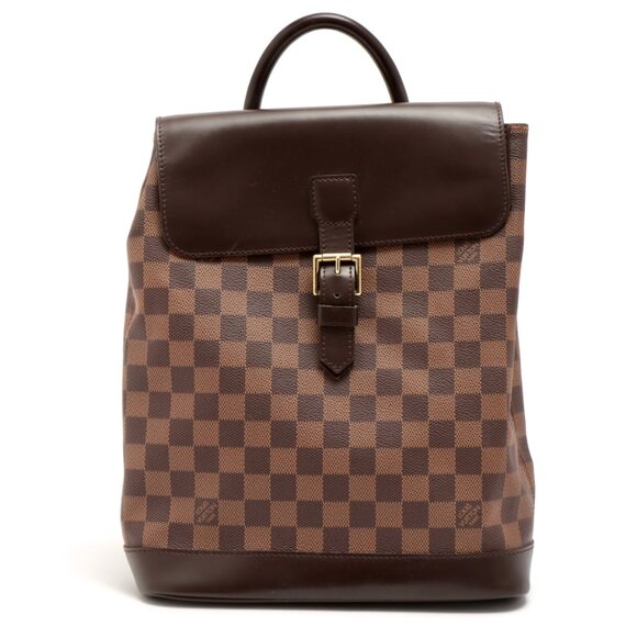 Louis Vuitton Brown Damier Ebene Coated Canvas Soho Backpack - Picture 1 of 10